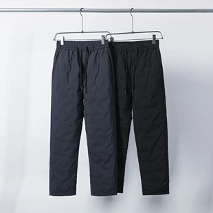 级 90白鸭绒休闲羽绒裤 冬季 男士 防风保暖防泼水压胶厚款 线下千元