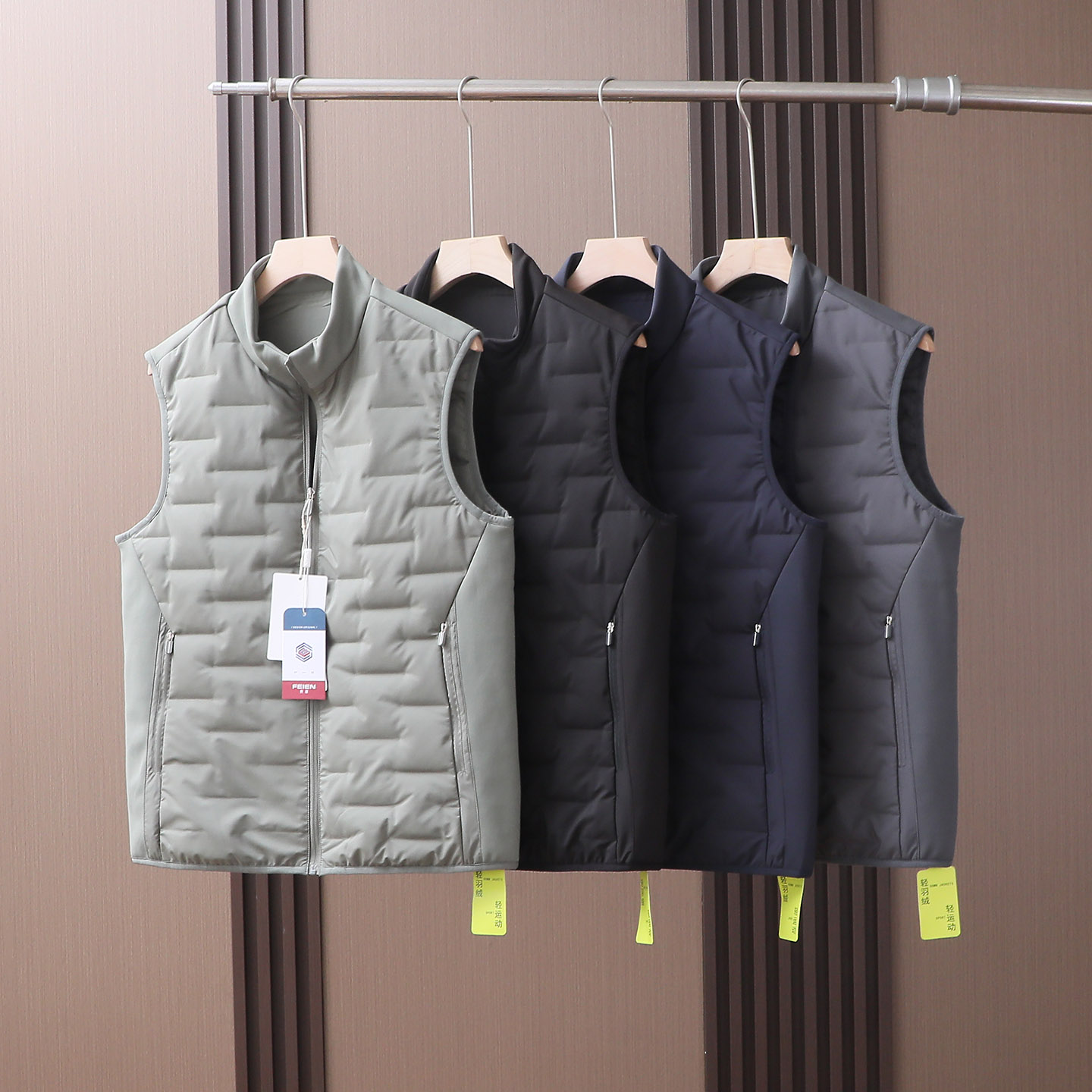 情侣款保暖运动休闲羽绒马甲