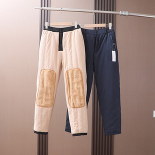 加绒加厚 棉裤 外贸冬季 防风保暖直筒休闲长裤 户外男士 一条过冬