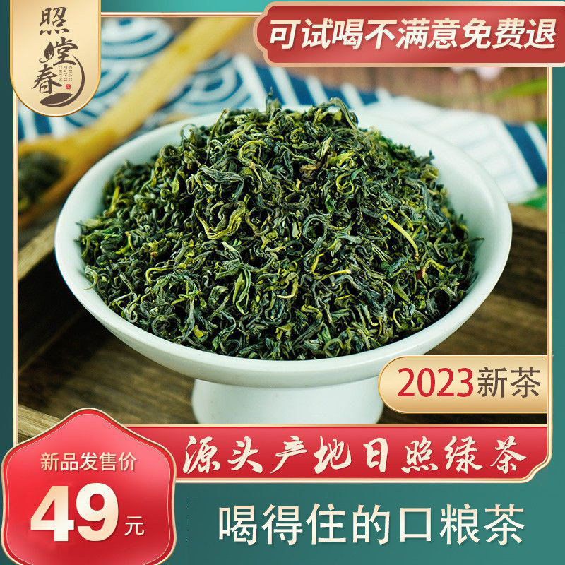 山东日照绿茶2023新茶叶浓香型绿茶炒青板栗香春茶袋装实惠口粮茶