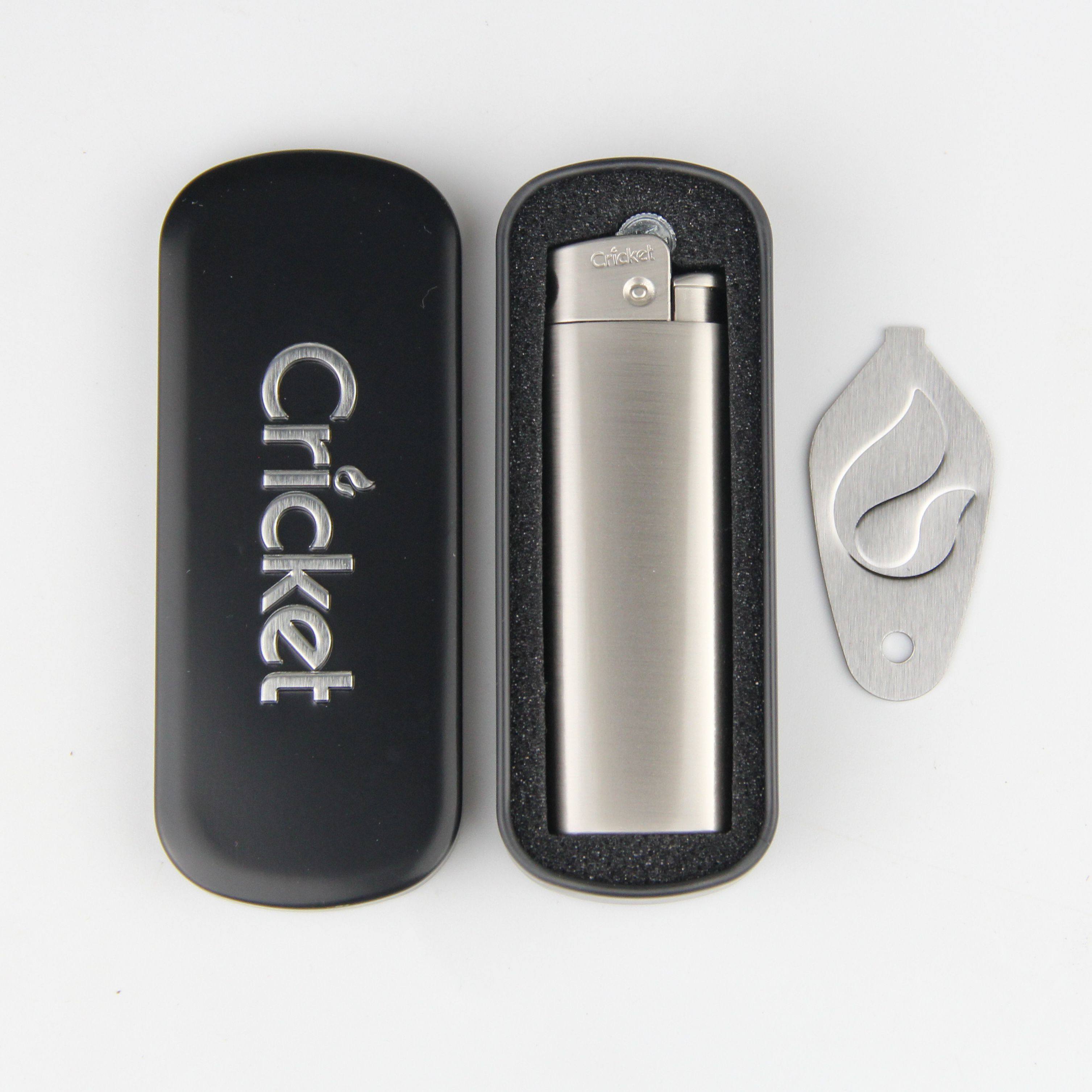 瑞典火柴cricket草蜢砂轮蓝焰直冲打火机豪华金属机可充气调火