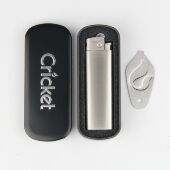 瑞典火柴Cricket草蜢砂轮蓝焰直冲打火机豪华金属机可充气调火