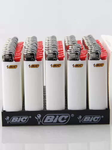 Одноразовая белая красная безопасная взрывобезопасная зажигалка, Франция