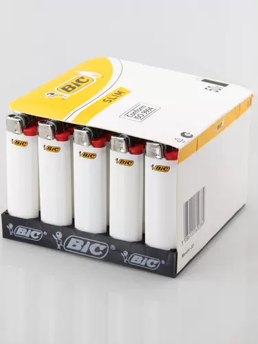 Одноразовая белая красная безопасная взрывобезопасная зажигалка, Франция, J3