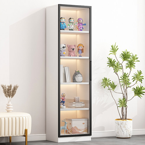 玻璃展示柜电视柜旁边储物柜客厅实木柜子酒柜置物柜立柜边柜书柜