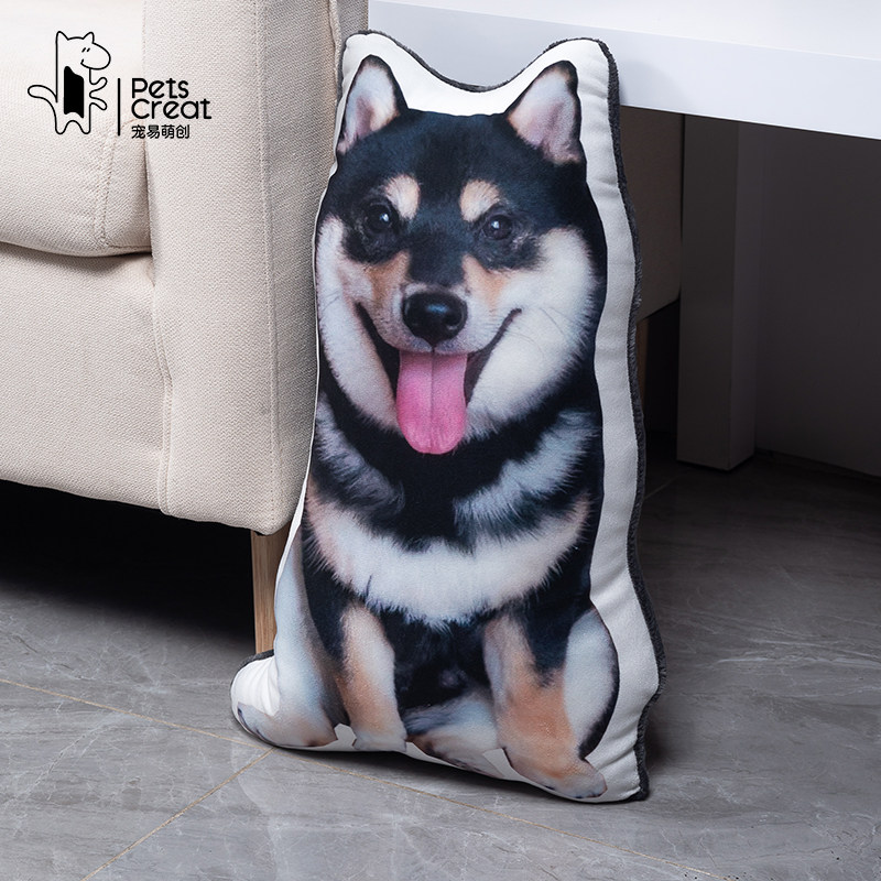 金十月的猫贴贴色色柴犬抱枕毛绒玩具沙发靠垫客厅午睡情侣女生