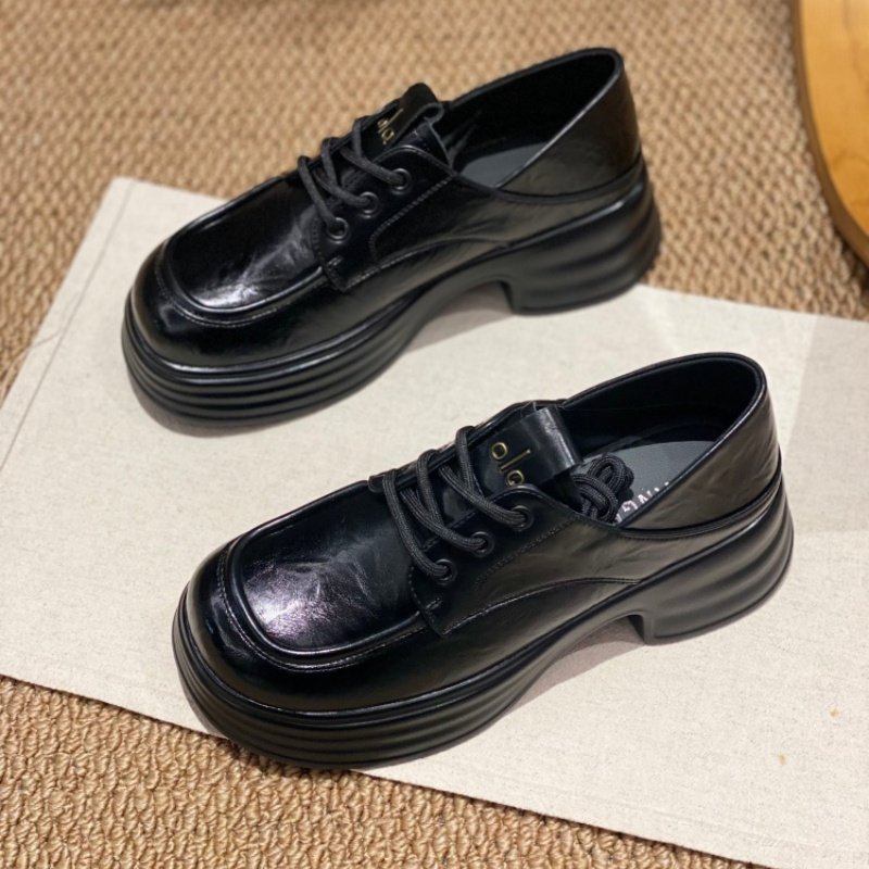 英伦风厚底系带深口单鞋女2026春季新款低跟粗跟圆头百搭小皮鞋女,女鞋,深口单鞋,淘宝优惠券,粉丝福利购,淘宝优惠卷