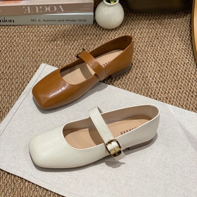 法式复古玛丽珍鞋女2026春季新款时尚简约一字扣方头百搭粗跟单鞋,女鞋,玛丽珍鞋,淘宝优惠券,粉丝福利购,淘宝优惠卷