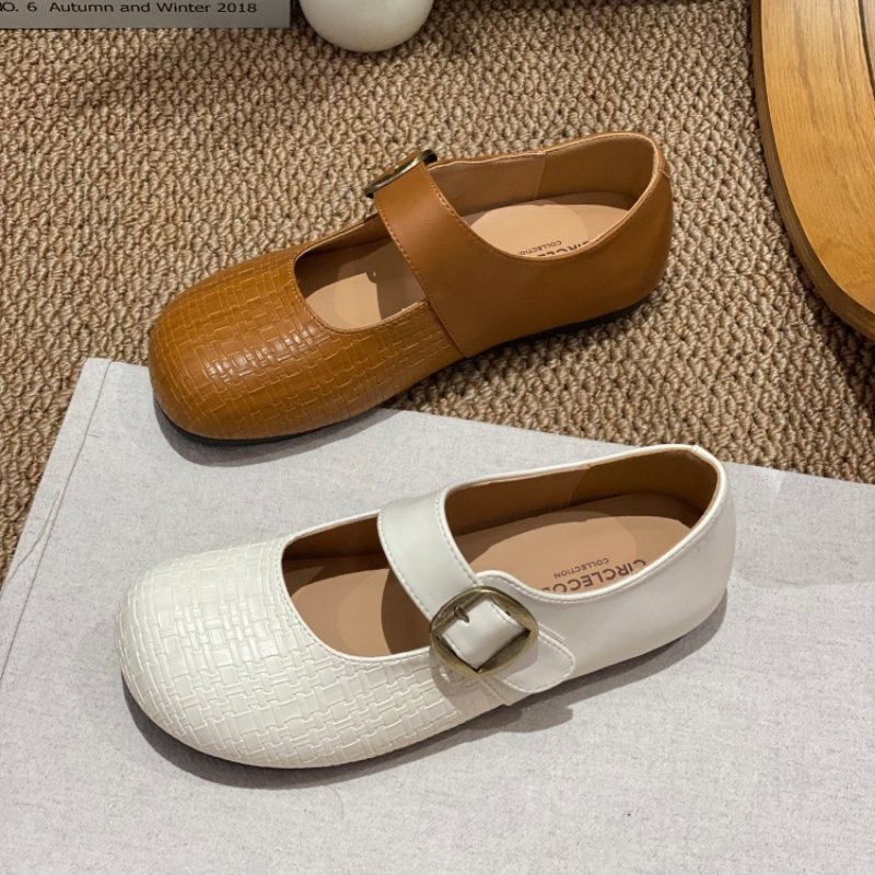 法式复古风玛丽珍鞋女2026春新款粗跟防滑一字扣平底百搭小皮鞋女,女鞋,玛丽珍鞋,淘宝优惠券,粉丝福利购,淘宝优惠卷