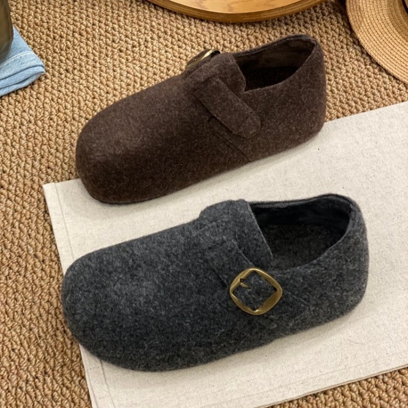 2025秋冬季新款时尚百搭圆头小众休闲复古平底舒适保暖加绒勃肯鞋,女鞋,勃肯鞋/软木鞋,淘宝优惠券,粉丝福利购,淘宝优惠卷