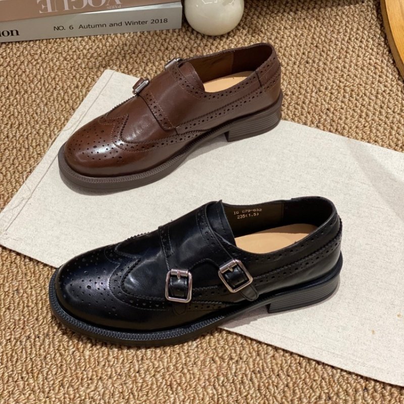 2026春季爆款英伦复古皮带扣乐福鞋女雕花百搭舒适一脚蹬深口单鞋,女鞋,深口单鞋,淘宝优惠券,粉丝福利购,淘宝优惠卷