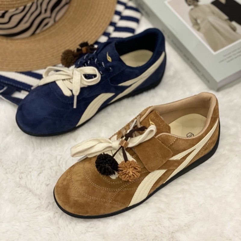 复古美式德训鞋女ins潮~2025秋季新款平底拼色阿甘鞋真皮休闲鞋女,女鞋,时尚休闲鞋,淘宝优惠券,粉丝福利购,淘宝优惠卷