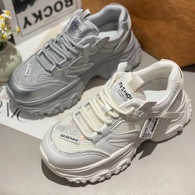 透气厚底增高百搭老爹鞋2025新款鞋子女爆款软底不累脚休闲运动鞋