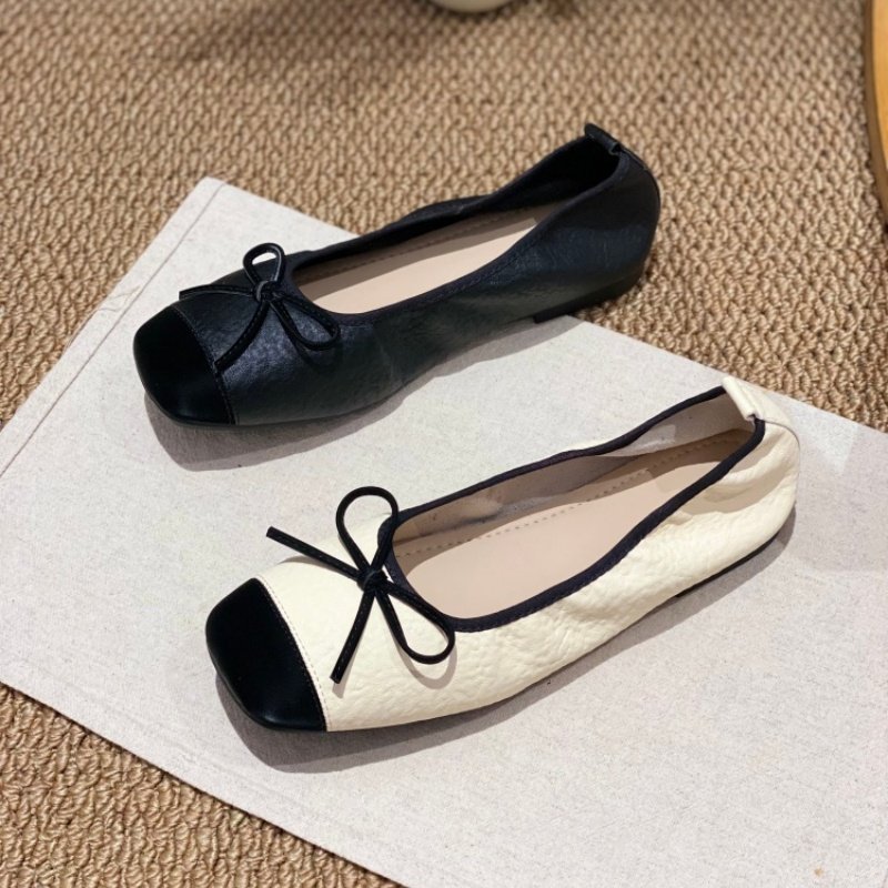 法式小香风玛丽珍鞋女2026春季新款日常优雅蝴蝶结拼色平底单鞋女,女鞋,玛丽珍鞋,淘宝优惠券,粉丝福利购,淘宝优惠卷