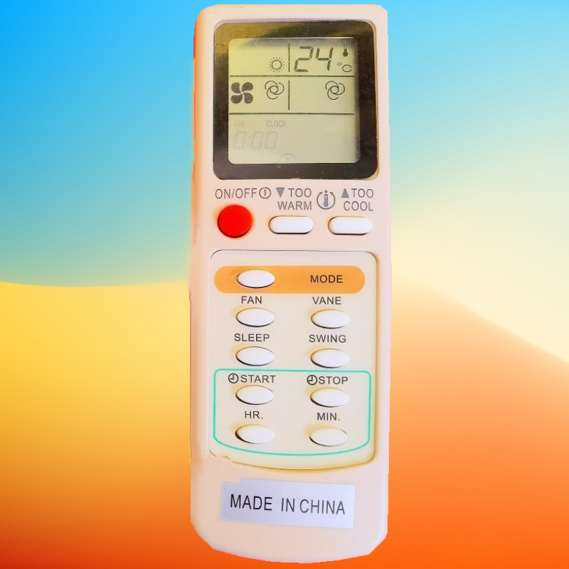 英文三菱M09 EG6D EG6C EG7C EG7M MSD-09NV MSH-12NV空调遥控器