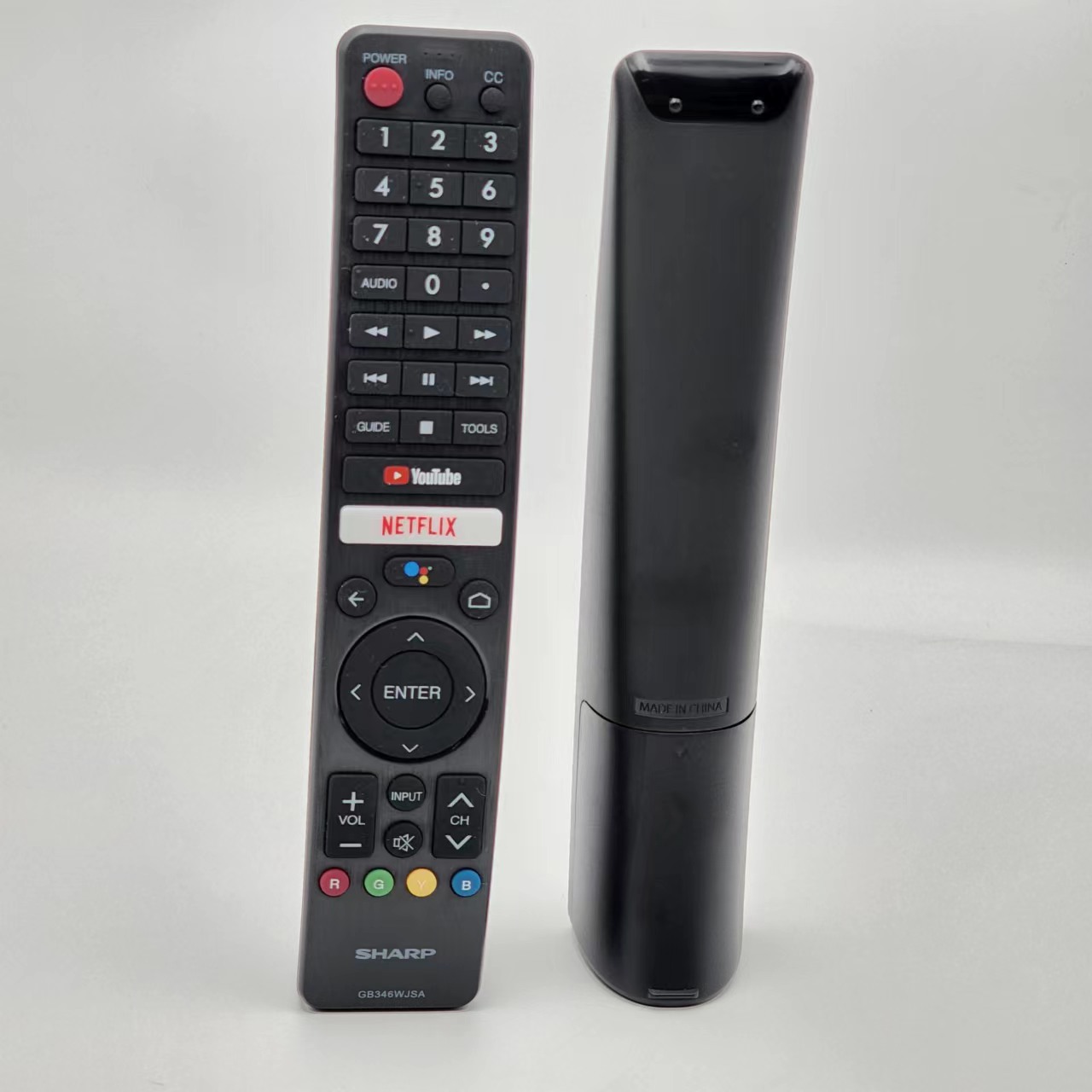 英文原装SHARP夏普4K智能电视SAMPO GB345WJSA机LED遥控器Remote