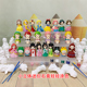小立体3D迷你diy石膏娃娃涂色儿童手工画白坯胚彩绘涂鸦玩具女孩
