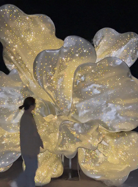 网红花门头背景墙壁饰