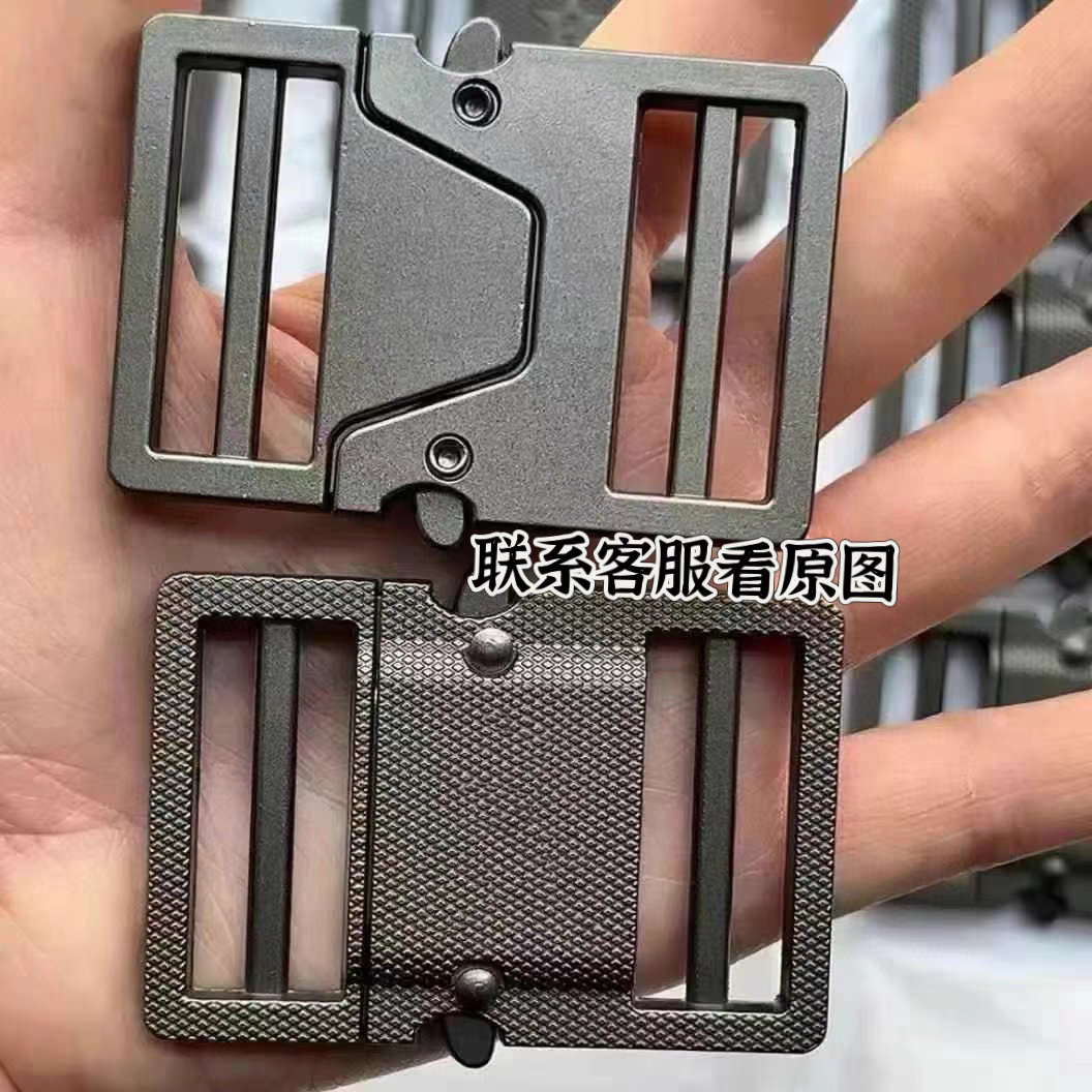 新款快拆战术编织腰带金属扣头腰带尼龙带户外训练战术裤带可拆卸