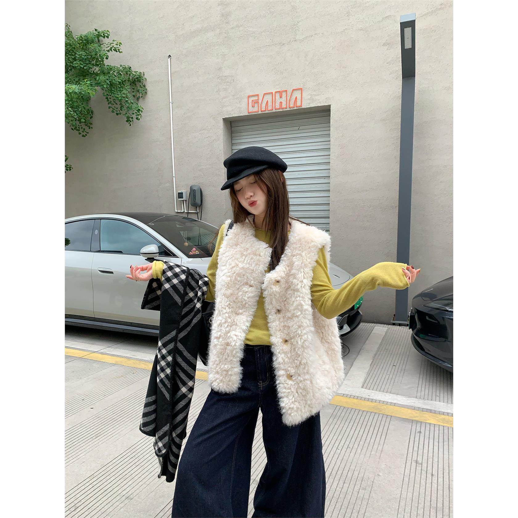 欧尼马甲 环保皮草毛毛马甲外套女皮毛一体显瘦百搭不挑人,女装/女士精品,皮草,淘宝优惠券,粉丝福利购,淘宝优惠卷