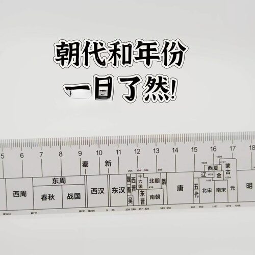 历史时间顺序尺学生直尺高中生初中生学历史神器