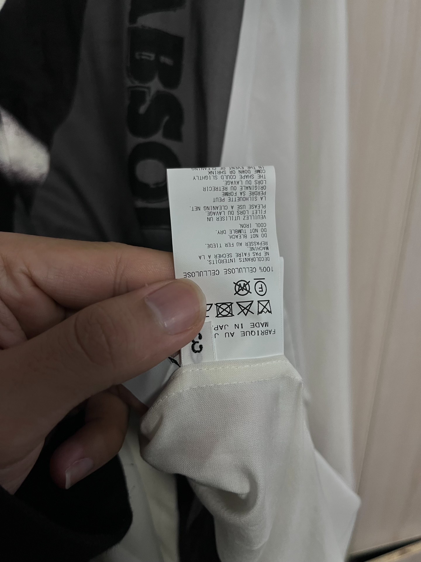 Yohji Yamamoto 25ss Portrait Print Shirt — label