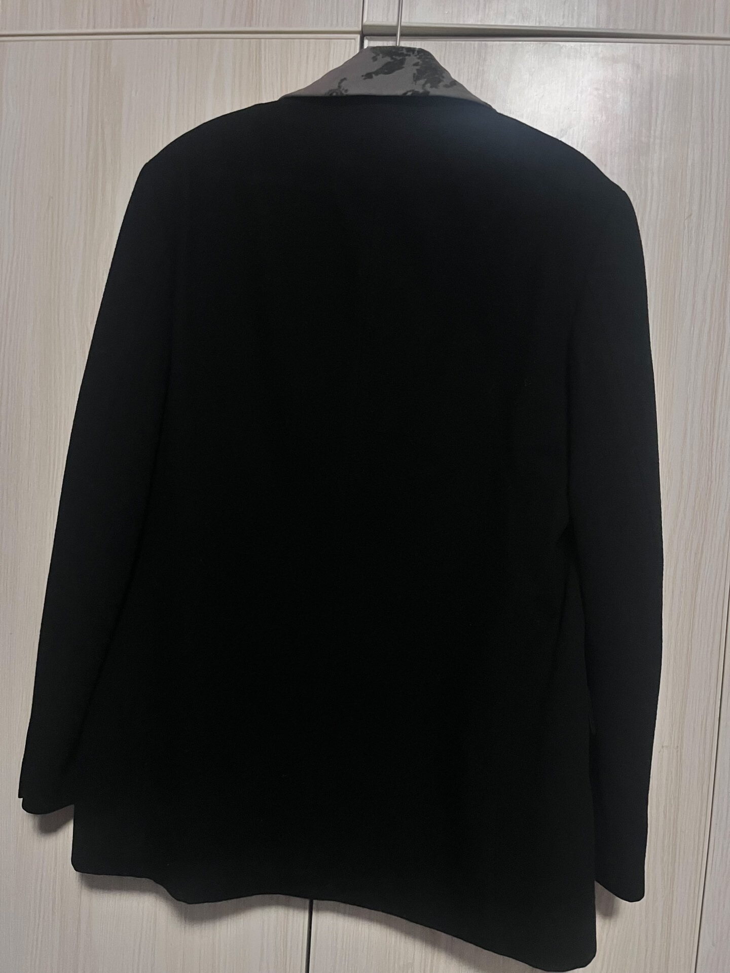 Yohji Yamamoto 01AW Patchwork Collar Jacket — back