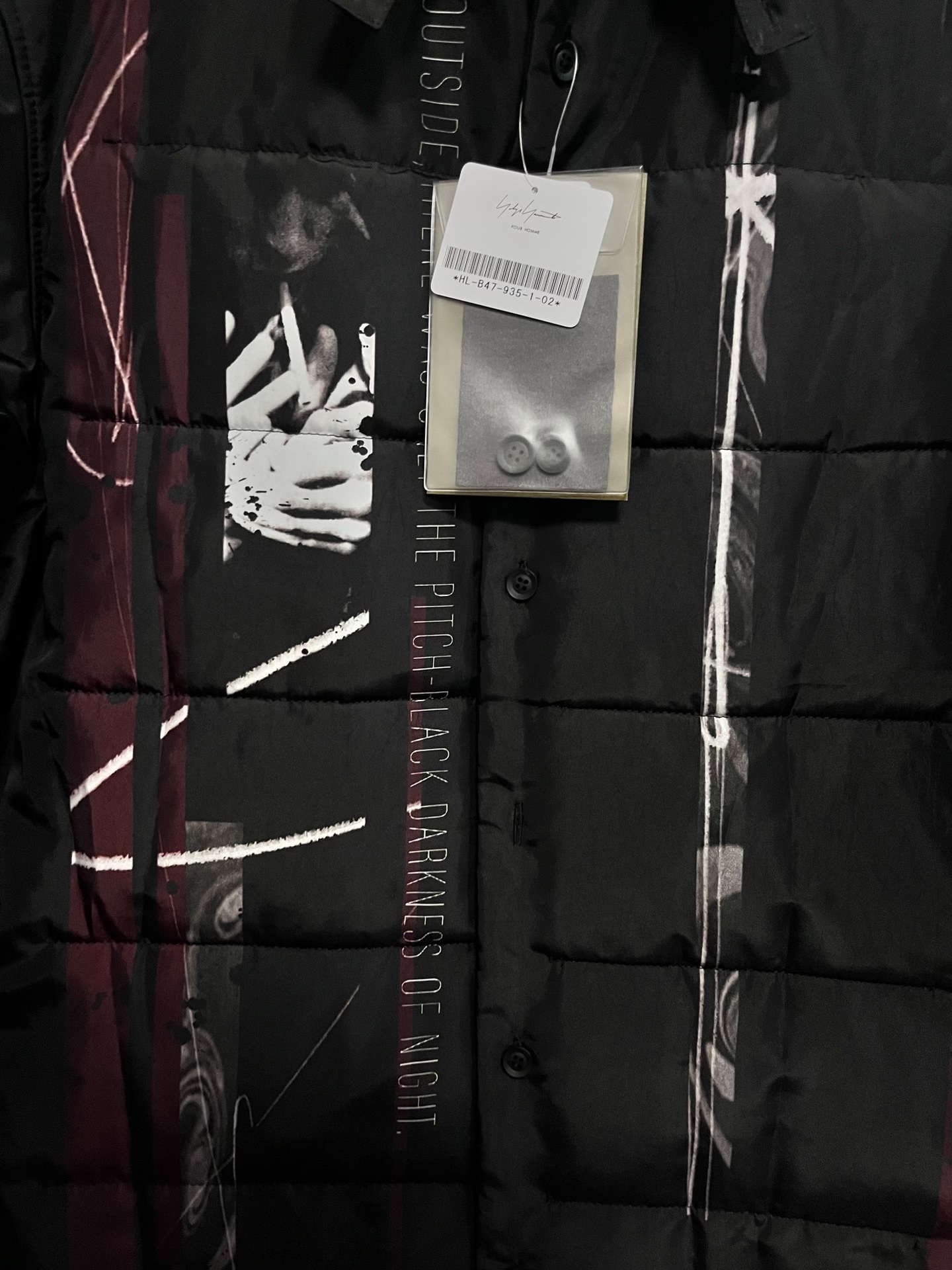Yohji Yamamoto 25AW Printed Cotton Coat — front