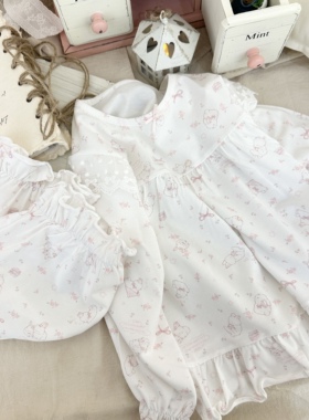 【亲子】小鬼momo兰精莫代尔家居服套装（不退不换介意勿拍）