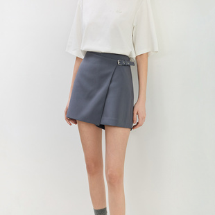 【商场同款】LILY2024夏新款女装设计感显瘦A字裙裤西装休闲短裤