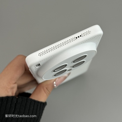 散热蜂窝网孔适用14Ultra全包镜头小米13/12s手机壳15pro红米Note14/13pro白色K50高级K40镂空透气防指纹防摔