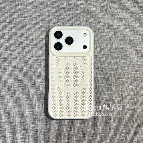 轻薄网孔散热硬壳适用小米13手机壳xiaomi15pro大孔镜头17promax白色80防指纹红米K90蜂窝Turbo5max男女款k70