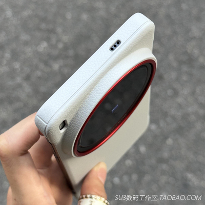 磁吸充电丹红镜头X200s荔枝纹Ultra适用vivoX200pro手机壳mini小米15皮纹14红米K80硬壳磨砂无边框散热裸机