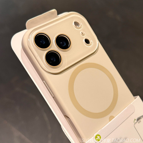 磁吸带水晶全包镜头膜iPhone17pro适用苹果17promax手机壳16真液态硅胶15不会发黄14软糯13全包12防摔magsafe