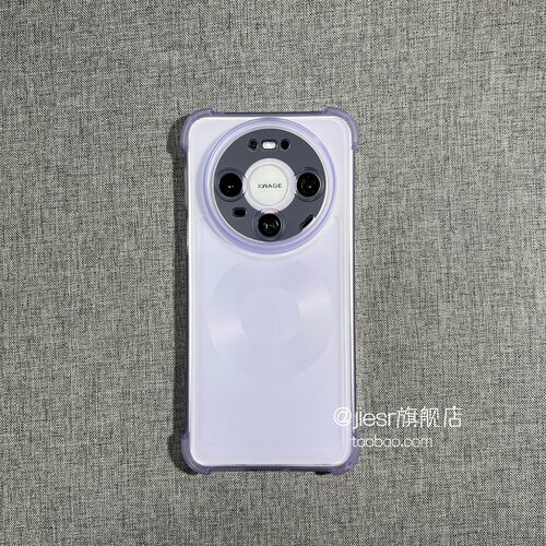冰雾四角气囊适用小米17手机壳m17Promax典雅紫色半透明肤感15Ultra防指纹红米Note14/13防摔12软tpu套K80K70