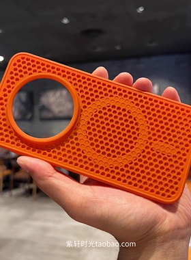 橙色透气蜂窝适用荣耀Magic7/6pro手机壳GTpro磁吸nova13游戏散热12华为Pura80pro肤感mate70/60磨砂50保护套