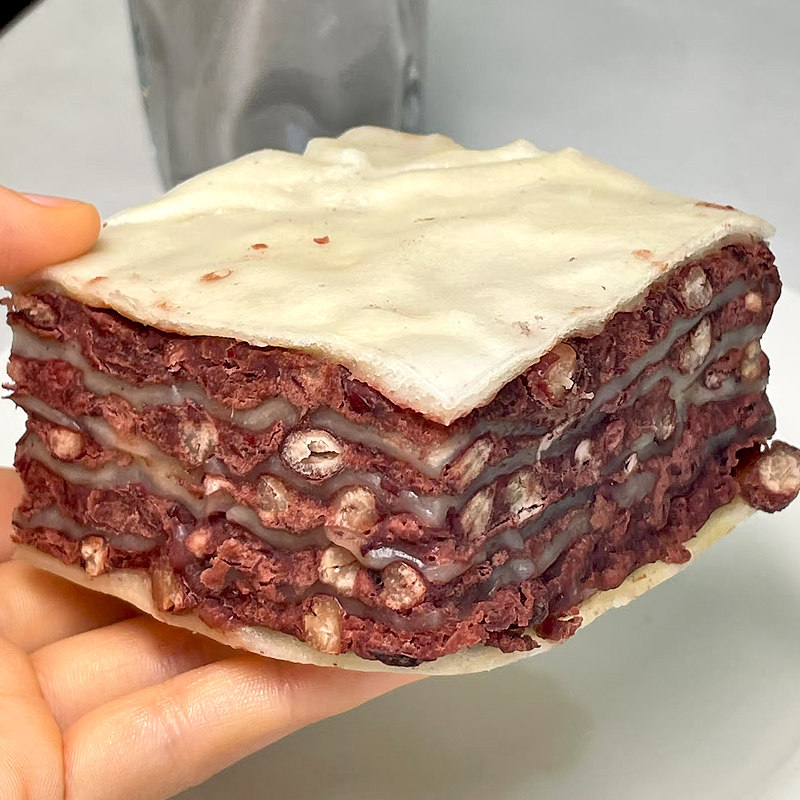 手工红豆千层饼400g薄皮豆沙馒头中式主食面食早餐速食山东特产