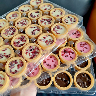 3味灌浆塔壳曲奇饼干划算整箱爆浆牛奶可可儿童零食摆摊商用批发