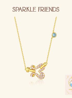 原创设计航海扣纯银项链