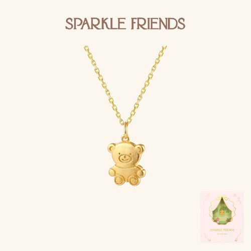 可爱小熊项链少女心配饰生日礼物