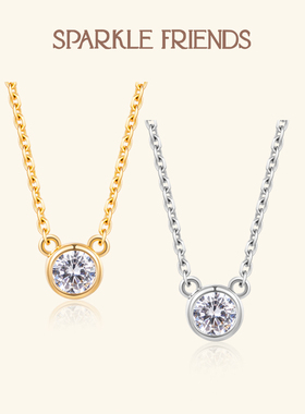 小众设计高级感圆钻项链女生礼物