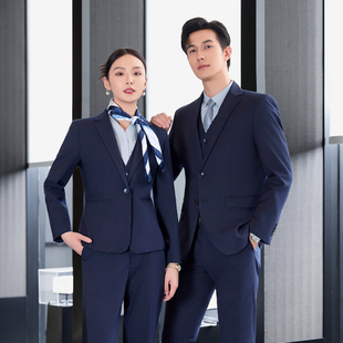 新款华为鸿蒙智行AITO西装职业套装藏青色西服问界尚界4S店工作服