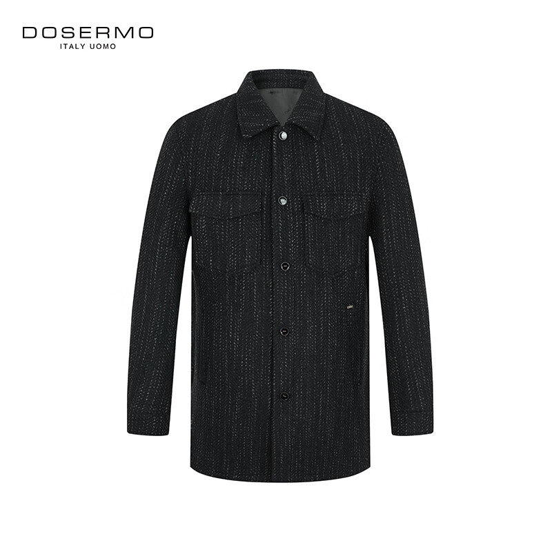 丹西摩（DOSERMO）轻奢男装高级感大衣男士秋冬上衣外套