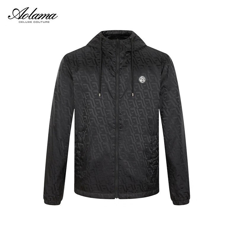 AOLAMA奥拉玛男装秋新款提花带帽棉服装外套080853817