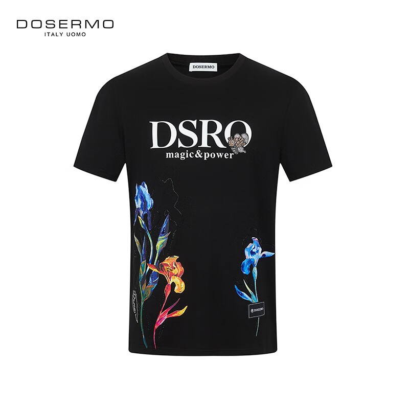 DOSERMO丹西摩印花烫钻短袖