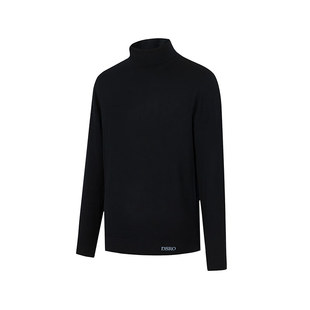 丹西摩（DOSERMO）轻奢羊毛衫男长袖高领羊毛衫刺绣字母秋冬保暖