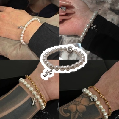 高级礼物925银原创淡水珍珠手串