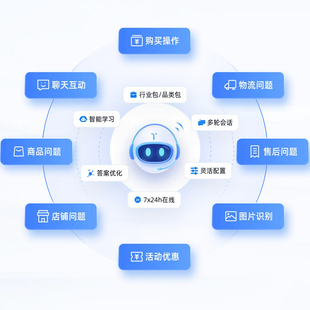 AI智能客服系统全自动应答回复多平台适配7×24小时接待客服软件