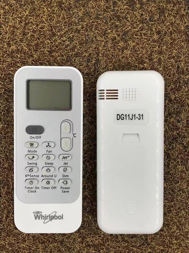 原装全新 英文版 Whirlpool惠而浦空调遥控器DG11J1-31