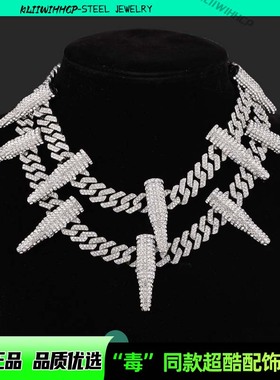 欧美潮款黑豹气质百搭项链